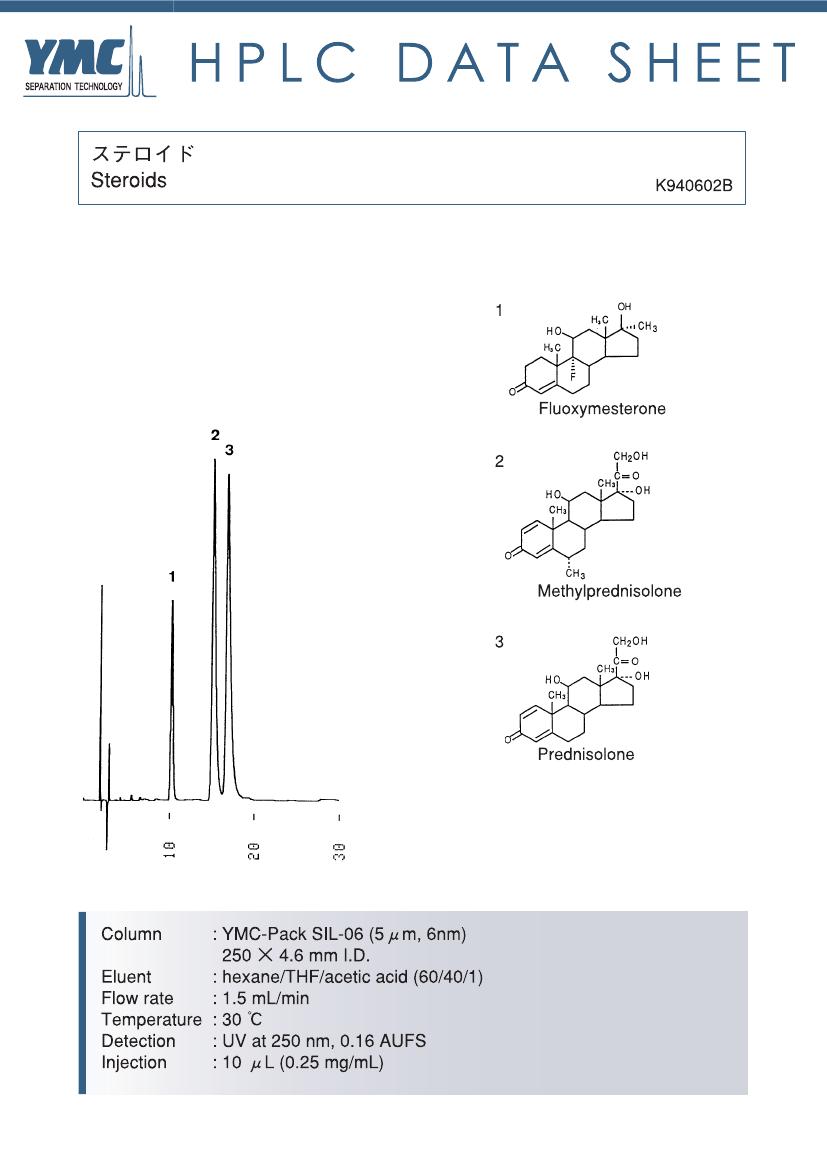 硅膠色譜柱檢測(cè)類(lèi)固醇